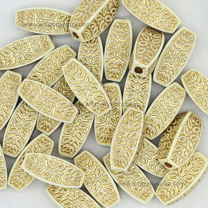 Pill Shaped Decorative Beads | Size : 29mm