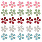 Flower Coloured Metal Art | Size : 37,57mm | Qty : 10pcs | MA456