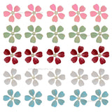 Flower Coloured Metal Art | Size : 37,57mm | Qty : 10pcs | MA456