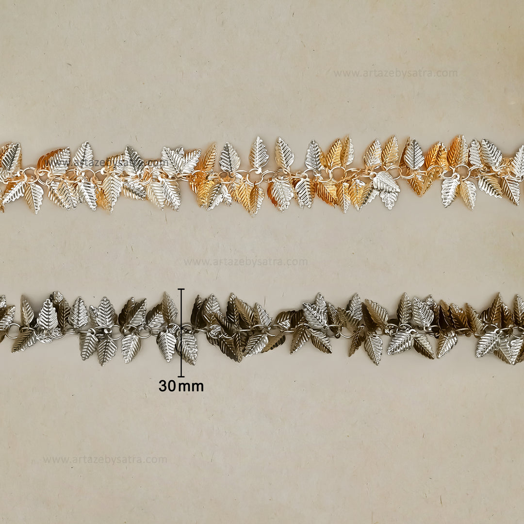 Leaf Shape Iron Chain | Qty : 1mtr | IC33