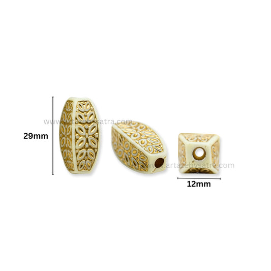 Pill Shaped Decorative Beads | Size : 29mm | PB160