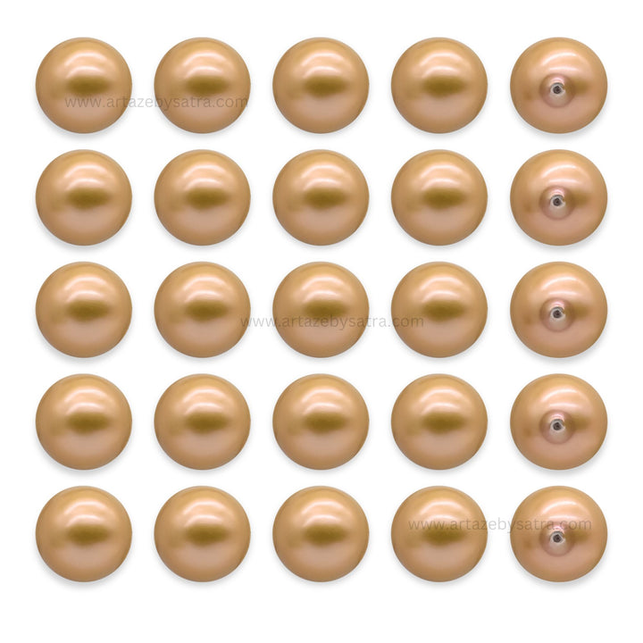 Matt Round Shape Plastic Beads (1 Hole) | Size : 20mm | Qty : 6pcs