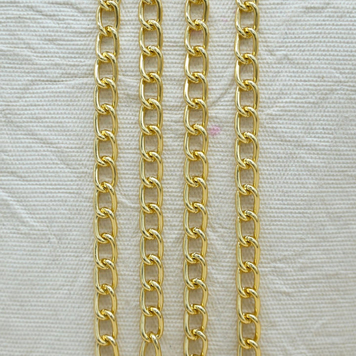 Aluminium Chain | Size : W-6mm H-9mm | Qty : 1mtr | JT-14-43-17