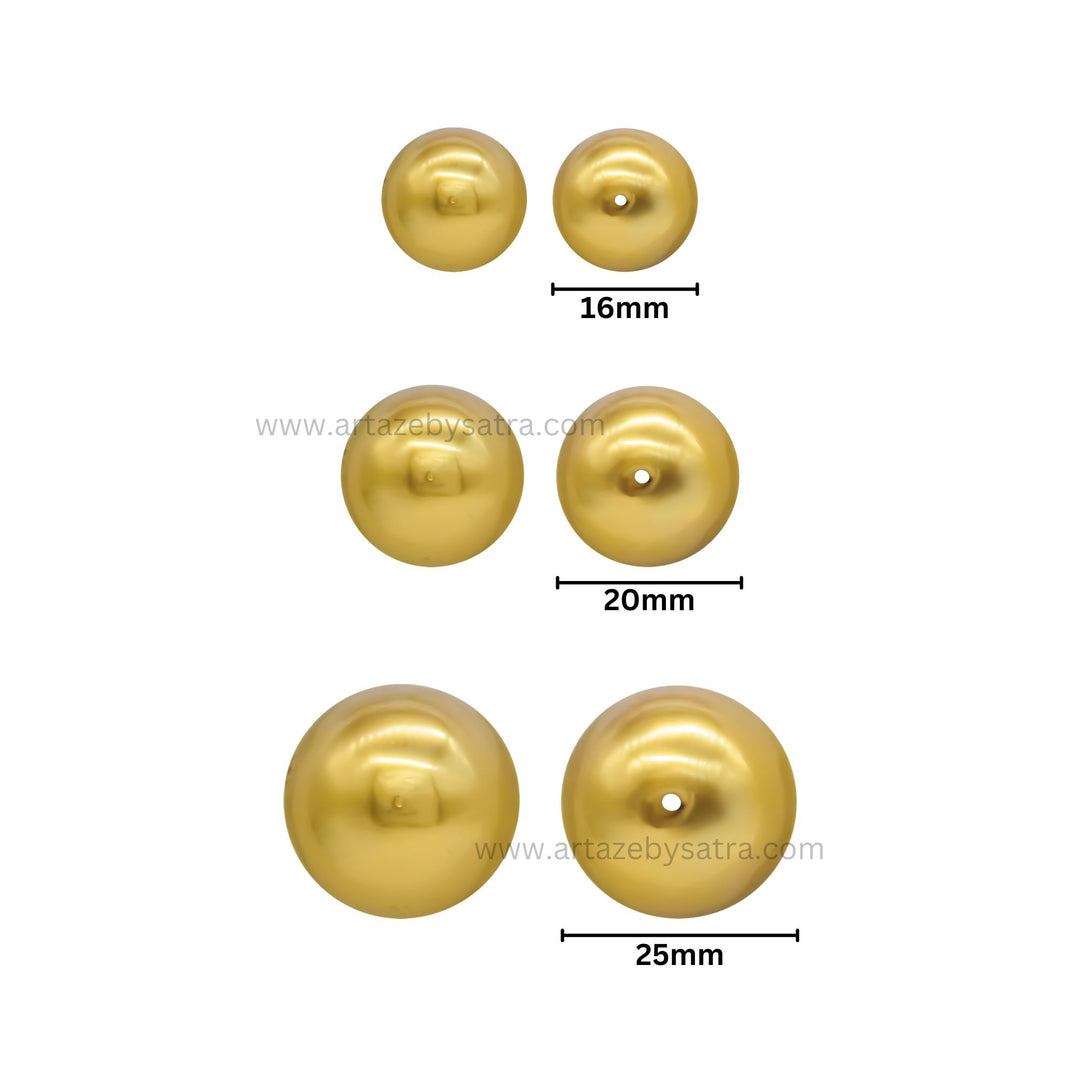 2 Hole Round Shape Matt Plastic Beads