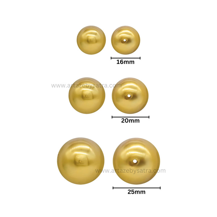 2 Hole Round Shape Matt Plastic Beads