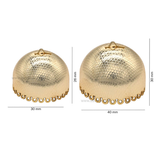 Dot Design Ethnic Jhumki  | Qty : 6pcs | EF44