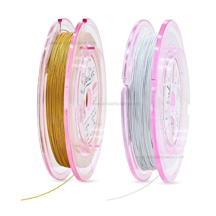 Gair Wire-Stainless Steel Coated out DIA | Size : 0.45mm | Qty : Approx 100mtr per roll