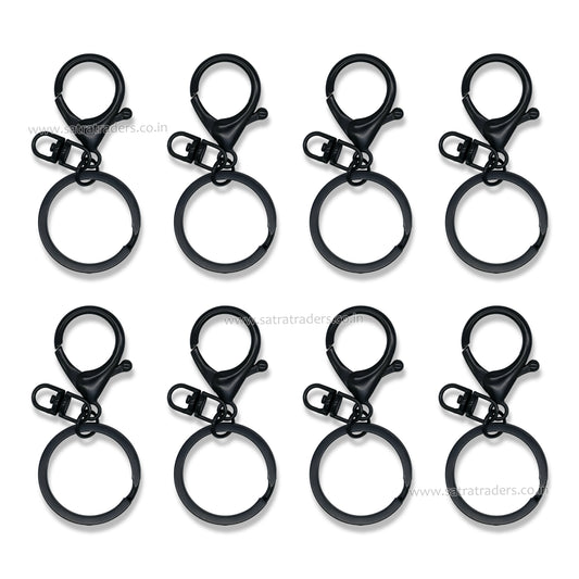 Matt Black Lobster Claw Clasp | Size : 67mm | Qty : 10pcs | BF136