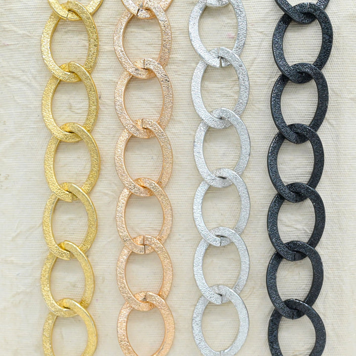 Aluminium Chain | Size : W-25mm H-34mm | Qty : 1mtr | JT-19-35-37