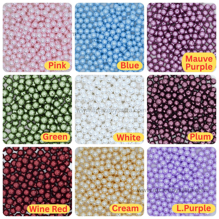 Glossy High Quality Plastic Pearl Beads
