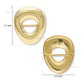 Molten Asymmetrical Scarf Ring | Qty : 2pcs
