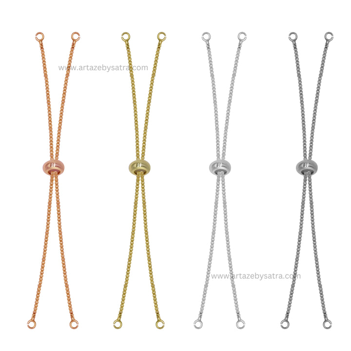 Adjustable Slider Chain Bracelet | Size : 4inch | Qty : 10pcs | B05