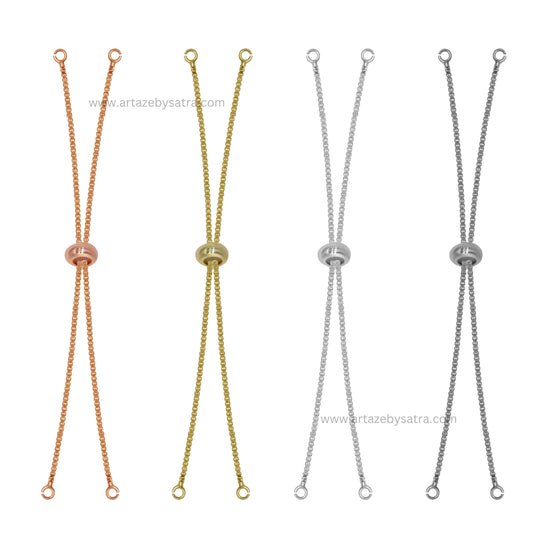 Adjustable Slider Chain Bracelet | Size : 4inch | Qty : 10pcs | B05