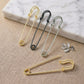 Metal Safety Brooch Pins | Size : 70mm | Qty : 6pcs | BP16