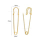 Metal Safety Brooch Pins | Size : 70mm | Qty : 6pcs | BP16