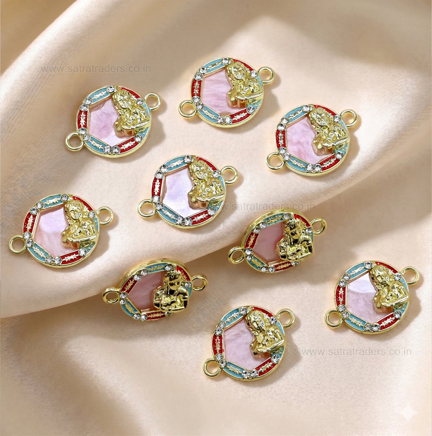 Bal Gopal Rakhi Connector Charm | Size : 18mm | Qty : 10pcs | CHE163