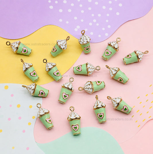 Coffee Cup Charm Pendant | Size : 20mm | Qty : 1pcs | CHE174