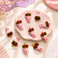 Rose Bouquet Charm Pendant | Size : 21mm | Qty : 1pc | CHE181