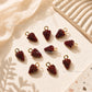 Strawberry Fruit Charm Pendant | Size : 15mm | Qty : 6pcs | CHE186