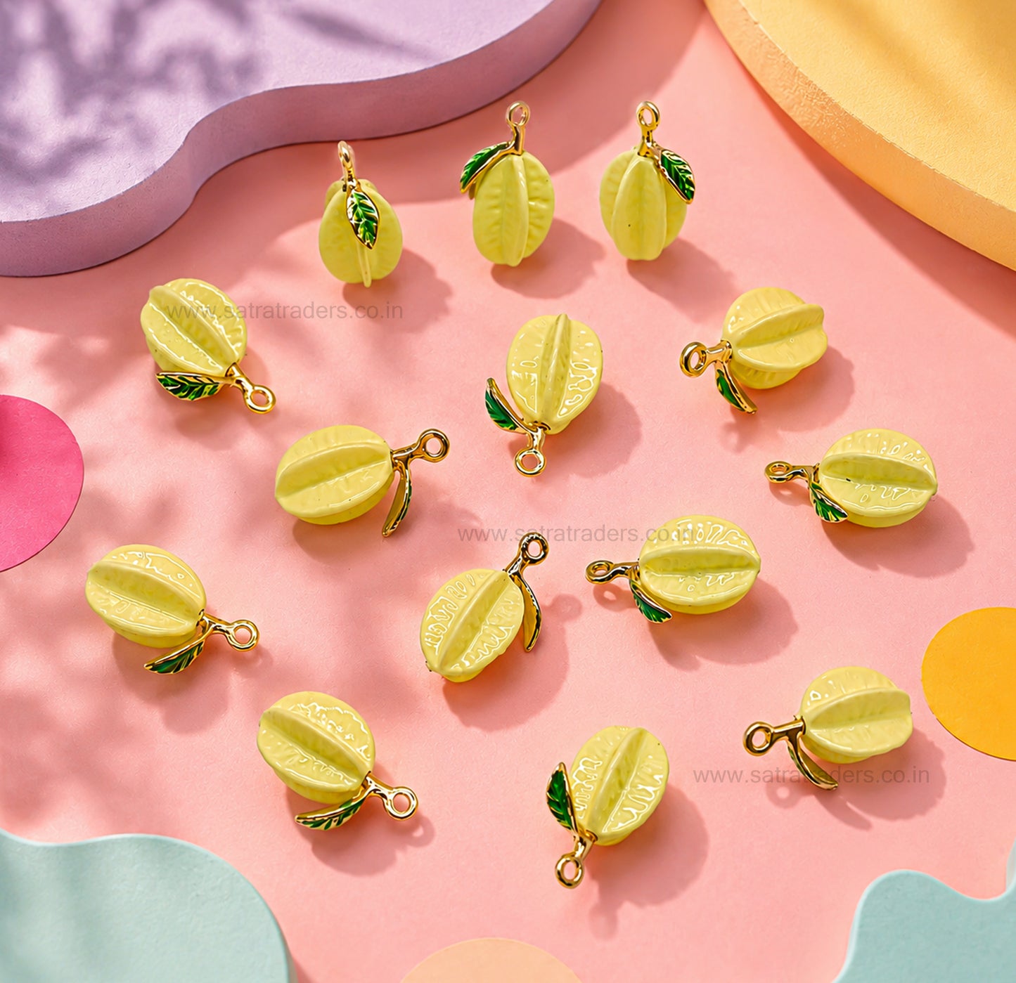Star Fruit Charm Pendant | Size : 19mm | Qty : 1pc | CHE192