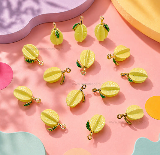 Star Fruit Charm Pendant | Size : 19mm | Qty : 1pc | CHE192