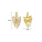 Wing shape Anti-Tarnish Charm | Size : 25mm | Qty : 1pc |CHL179