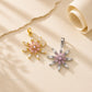 Pink Starburst Flower Anti-Tarnish Charm | Size : 25mm | Qty : 1pc |CHL182