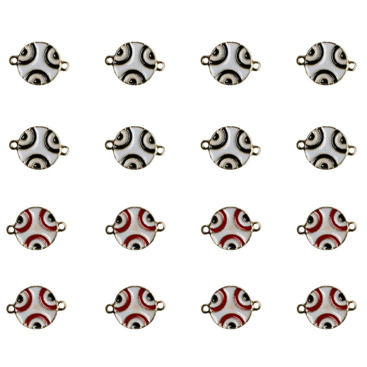Evil Eye Connector Charms | Size : 16mm | 6pcs