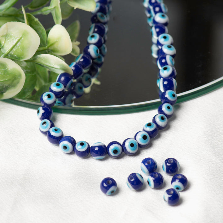 Evil Eye Glass Beads | 1 String | GB97