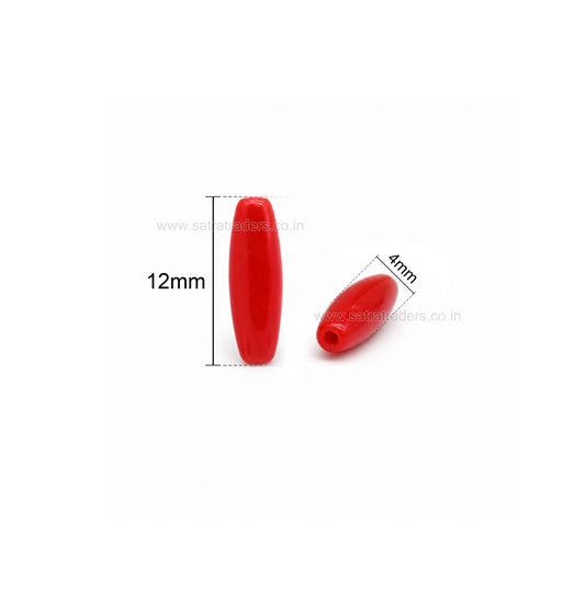 Assorted Capsule Spacer Glass Beads | Size : 12mm*4mm | GB102
