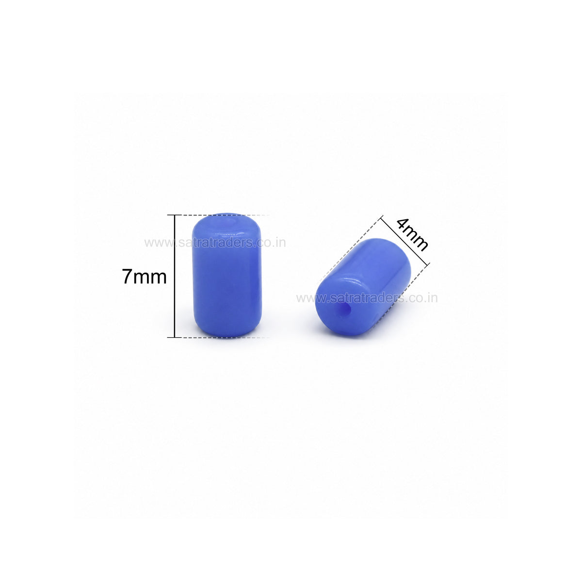 Assorted Cylindrical shape Glass Beads | Size : 7mm*4mm | GB99