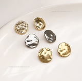 Molten Metal Shank Buttons with Loop | Size : 15mm | Qty : 6pcs
