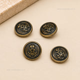Antique Bronze Blazer & Suit Buttons with Loop | Size : 18mm | Qty : 6pcs