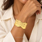 Wavy Hammered Brass Kada | 1pc | K128