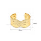 Wavy Hammered Brass Kada | 1pc | K128