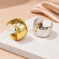 Wide Domed Hammered Brass Kada | 1pc | K131