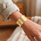 Ribbed Concave Brass Kada | 1pc | K132