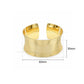 Ribbed Concave Brass Kada | 1pc | K132