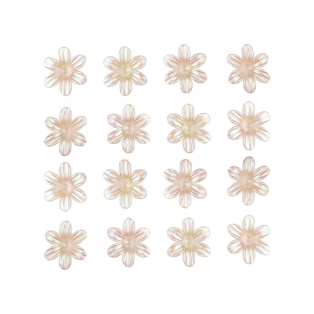 Flower Hair Accessories Single Hole | Size : 23mm | Qty : 25pcs | HA27