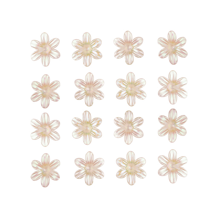 Flower Hair Accessories Single Hole | Size : 23mm | Qty : 25pcs | HA27