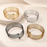 Multi-Layer Spiral Coil MS Iron Kada | 1pc | K02