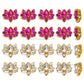 Meenakari Kundan Beads | Size : 15mm | Qty : 12pcs | MK48