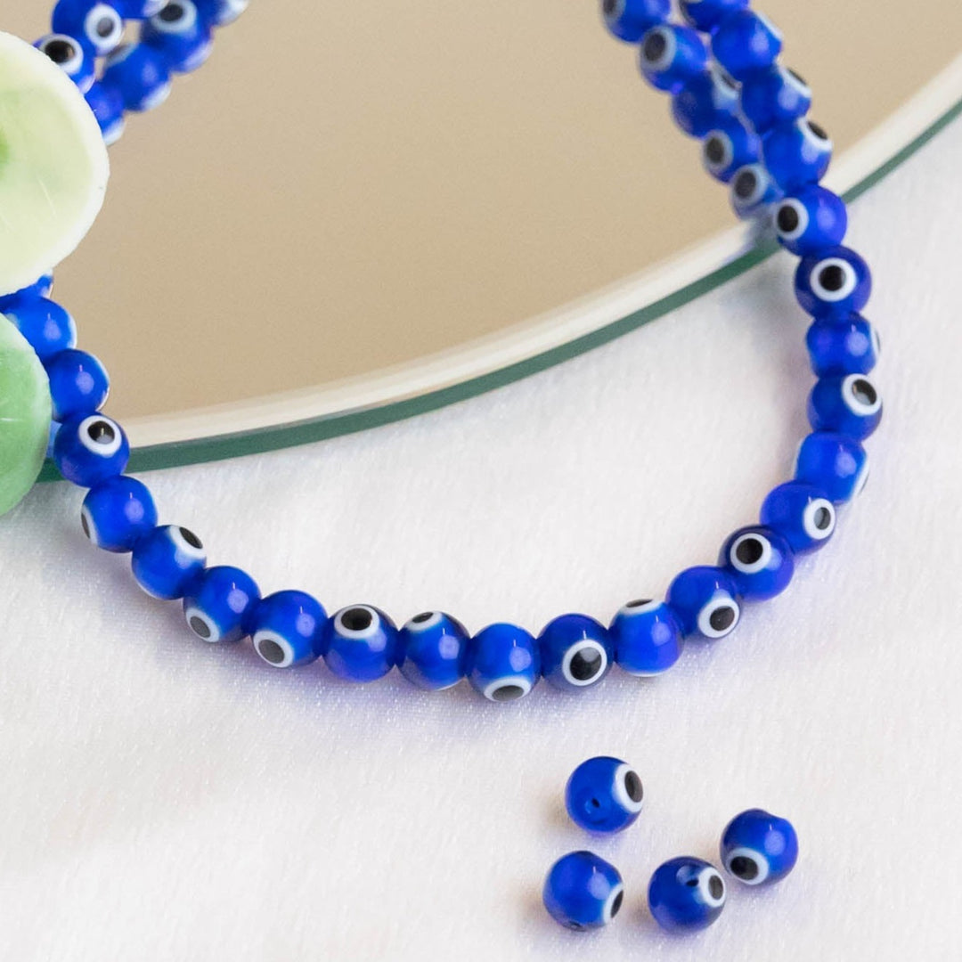 Evil Eye Glass Beads | 1 String | GB97