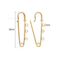 Safety Brooches Pins with 3 Loops |  Qty : 6pcs | BP11
