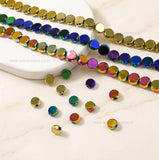 Round Elegant Glass Beads | Size : 10mm | Qty : 1 line-approx 39pcs | GB27