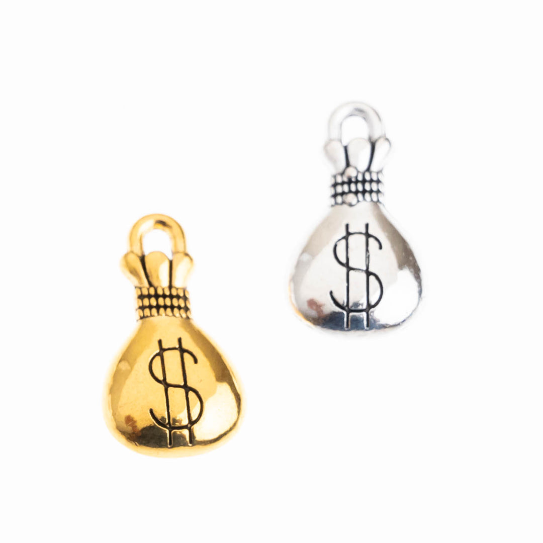 Money Bag Alloy Charms | Size : 10mm | Qty : 100g