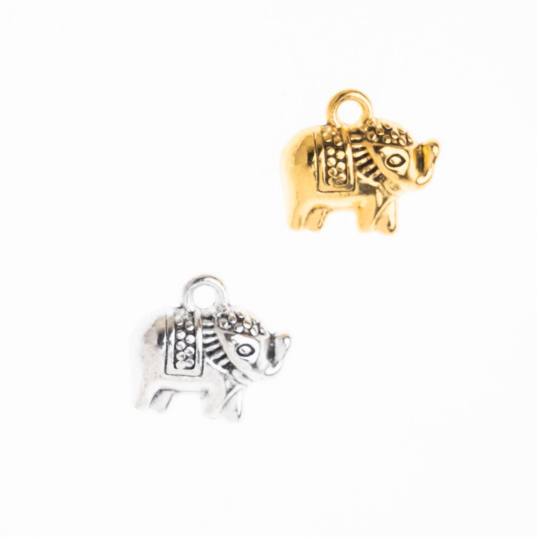 Elephant Alloy Charms | Size : 12mm | Qty : 100g