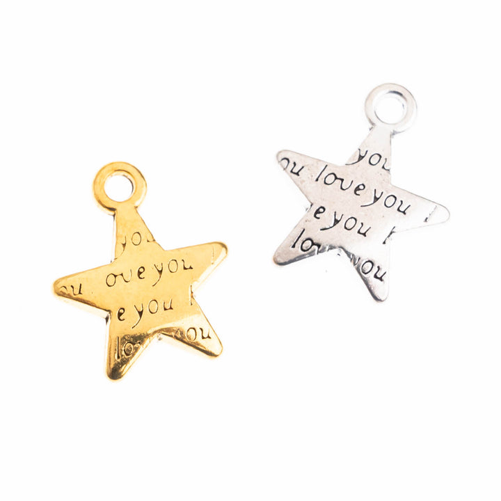 Star Alloy Charms | Size : 12mm | Qty : 100g