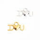 I Love You Alloy Charms | Size : 17mm | Qty : 100g