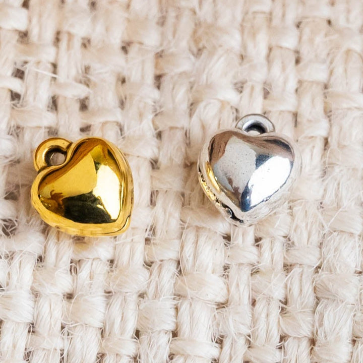 Heart Alloy Charms | Size : 6mm | Qty : 100g